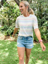 Load image into Gallery viewer, Rainbow Striped Tee