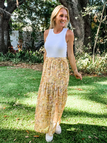 Floral Maxi Skirt