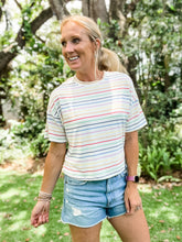 Load image into Gallery viewer, Rainbow Striped Tee